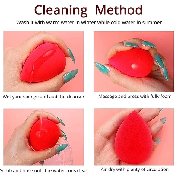 BRAND NEW !! Never used !! 5 Pcs Multi-colored Makeup Sponges! - Picture 4 of 5